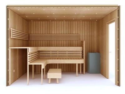 PREMIUM SAUNA, THERMO ASPEN – COMPLETE CONSTRUCTION KIT