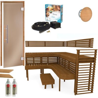 PREMIUM SAUNA, THERMO ASPEN – COMPLETE CONSTRUCTION KIT