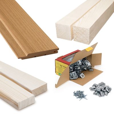 PREMIUM SAUNA, THERMO ASPEN – COMPLETE CONSTRUCTION KIT