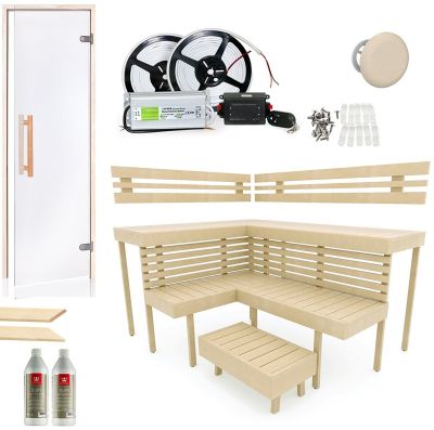 SAUNA OPTIMAL, ASPEN – COMPLETE CONSTRUCTION KIT